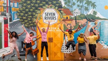 Corporate team enjoying team-building activities in nature with Make it Happen